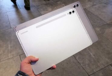 Samsung Galaxy Tab S10 Plus S10 Ultra hands on back angled handheld