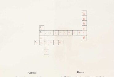 The geometry of crossword grid memory