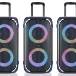 This party speaker is so big that it needs wheels and a handle. Buy it now for just $119.