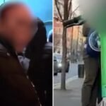 Watch the moment an angry mother shouts: 'put your clothes on' and drags her son (19) out of line for Bonnie Blue's sex marathon