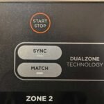 Sync and match functions on an air fryer control panel