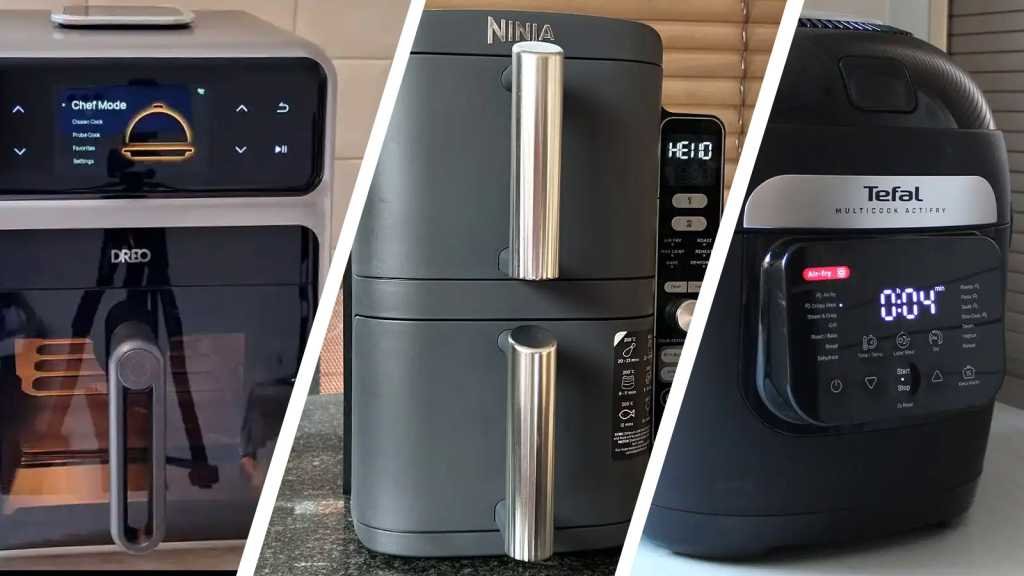 Air fryers from Dreo, Ninja and Tefal