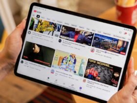 YouTube interface on a tablet - Streaming lifestyle shot