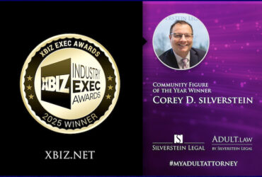 Lawyer Corey D. Silverstein announces community figure of the year XBIZ 2025 Exec Awards Win on