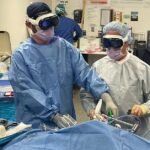 Surgeons using apple vision pro in surgery