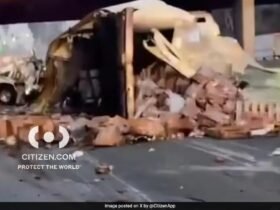 Truck Carrying Groceries Overturn, Leaves Eggs On US Freeway