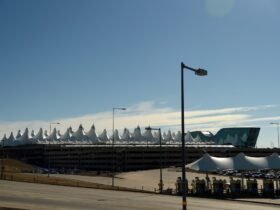 American Airlines plane catches fire at DIA