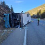 Bustang driver injured in rollover crash in San Miguel County