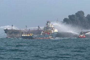 Cargo ship crashes into US fuel tanker off English coast