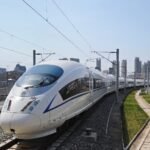 High speed train from Beijing entering Tianjin Station, China. (Photo by Andrew Benton/Construction Photography/Avalon/Getty Images)