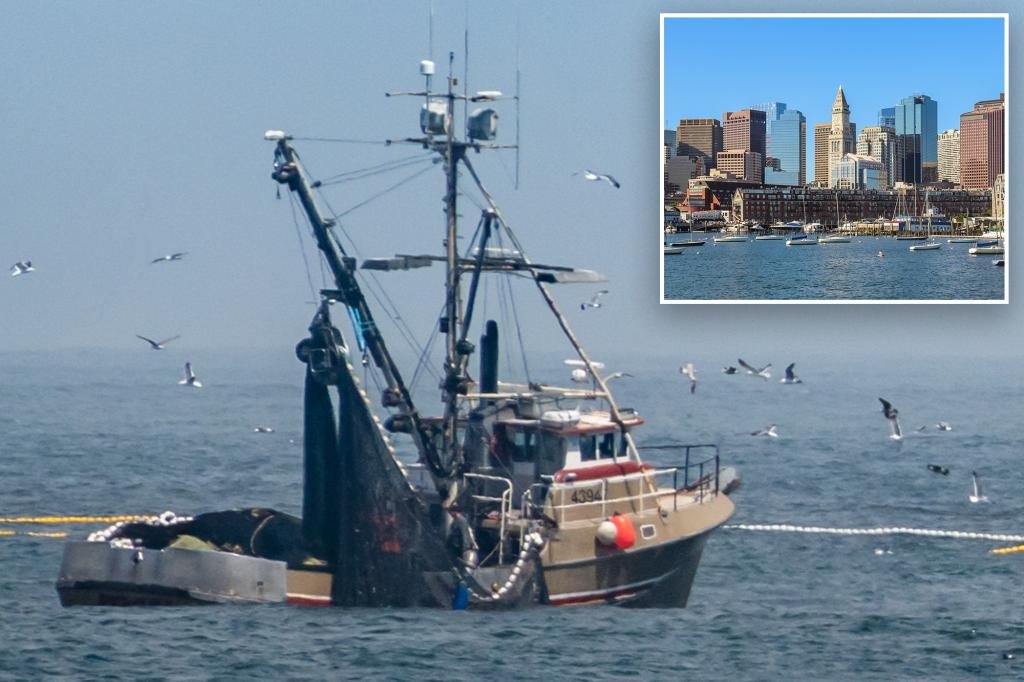 Fishermen pull body from the water off the coast of Massachusetts