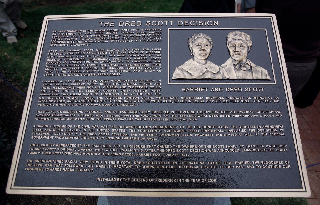 March 6, Supreme Court issues Dred Scott decision