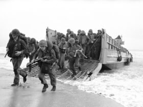 March 8, first U.S. combat troops arrive in Vietnam