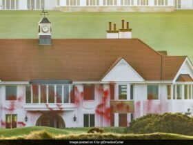 Trump's Golf Resort In Scotland Vandalised With Pro-Palestine Graffiti