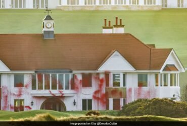 Trump's Golf Resort In Scotland Vandalised With Pro-Palestine Graffiti