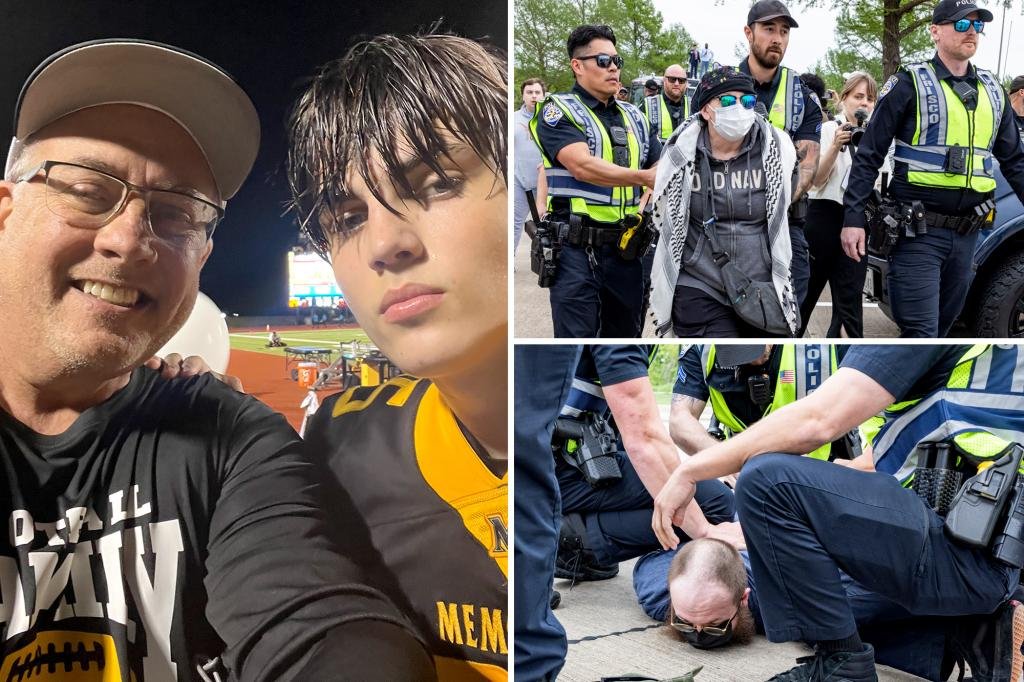 The father of Austin Metcalf rowes 'Protect White Americans' demonstrators who held up for the killed teenager: "They don't give ST about my family"