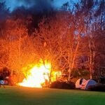 Fire rips through Dunedin homeless camp