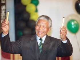 May 2, Nelson Mandela claims election victory