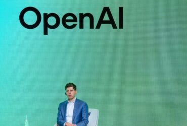 Open AI Chief Executive Officer Sam Altman speaks during the Kakao media day in Seoul.