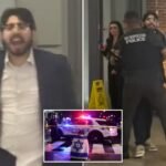 Video shows the moment probably shooter outside the Jewish Museum is arrested while he calls 'free for free Palestina' while witnesses describe him to help him before realizing that he was the murderer