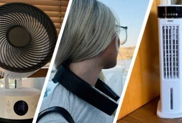 A table fan, a wearable fan and an air cooler
