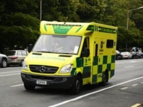 Girl taken to hospital after moped hits pram-pusher