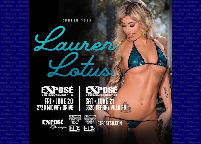 Lauren Lotus with both exhibition Gentlemen's clubs San Diego