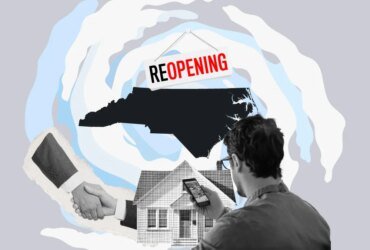 reopening-of-a-real-estate-agency-in-North-Carolina-following-damage-from-Hurricane-Helene