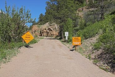 Old Fall River Road in Rocky Mountain National Park partially closed
