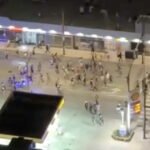 Police officers from 6 districts brought in to use a large crowd who leave North Avenue Beach; 5 arrests