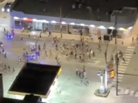 Police officers from 6 districts brought in to use a large crowd who leave North Avenue Beach; 5 arrests