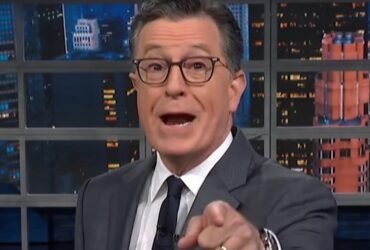 Stephen Colbert Watches Trump Struggle With Easy Question