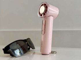 Torras COOLify iva hand fan pink